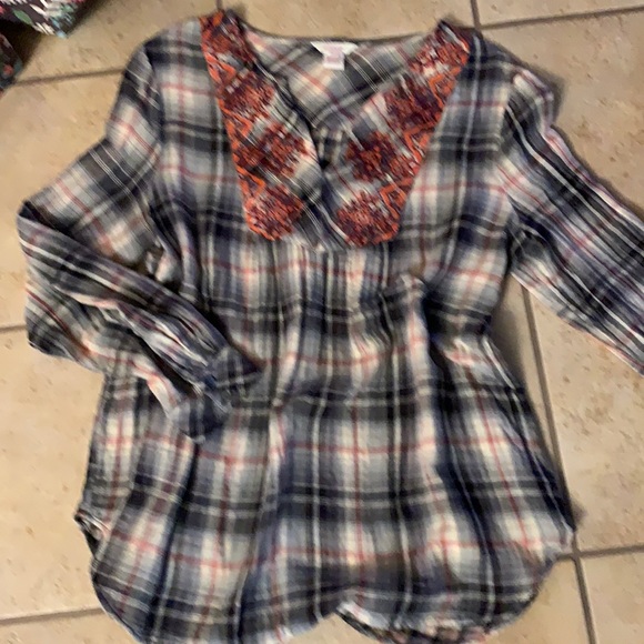 Sundance Tops - Sundance Embroidered Tunic